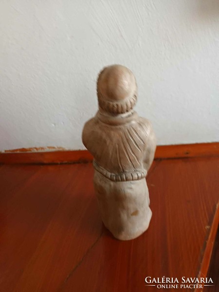 Drinking monk - rare ceramic figure - ceramic sculpture