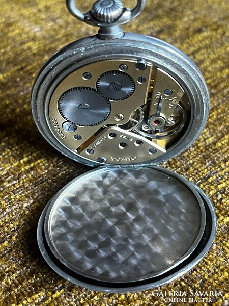 Omega silver pocket watch