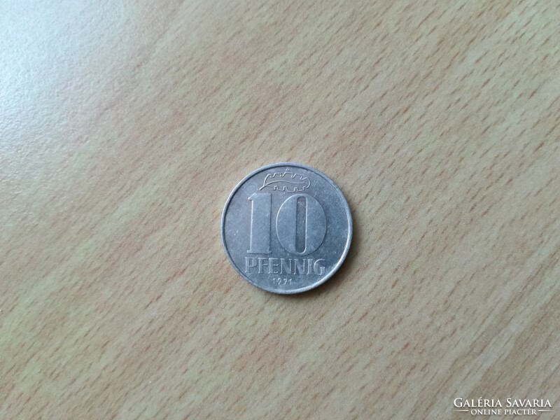 Germany (East Germany, GDR) 10 pfennig 1971 a