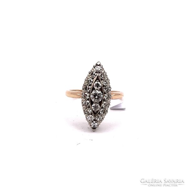 4495. Art deco ring with diamonds