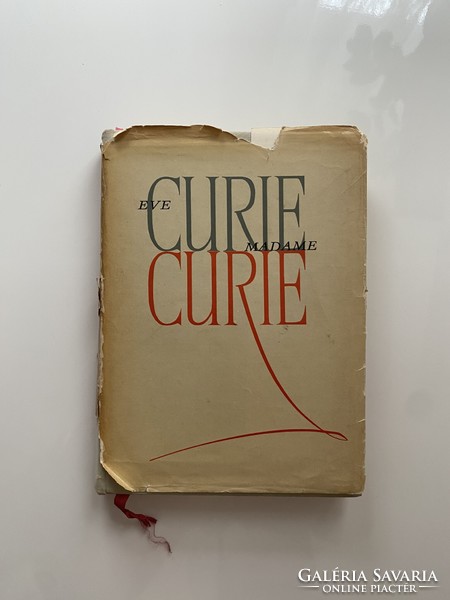 Eve Curie Madame Curie 1967 Gondolat kiadó Budapest