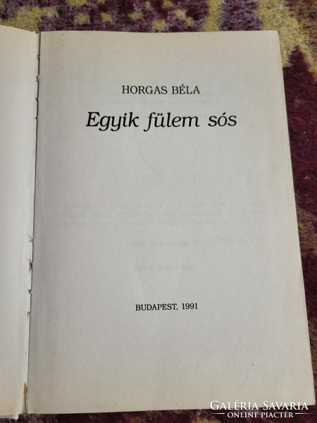 Horgas béla: one of my ears is salty