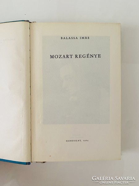 Balassa Imre Mozart regénye 1964 Gondolat