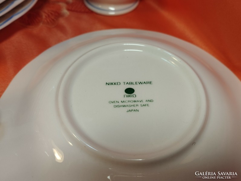 Nikko, minőségi japán porcelán kávés készlet, 12 db.