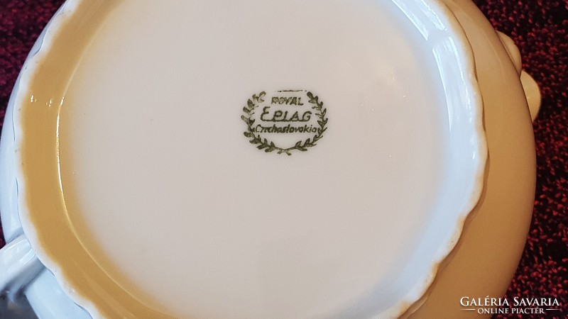 EPIAG Royal, Csehszlovák porcelán, hiányos kávés készlet darabja. 1 db. tejszínes kancsó.