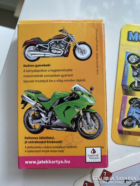 Street motorbikes quiz-quartet card pack, 32 sheets 1996 flawless