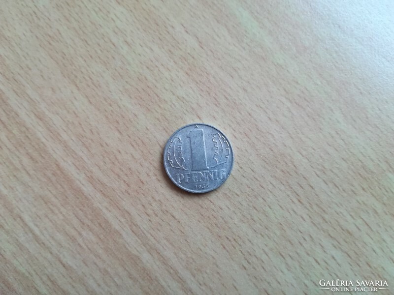 Németország ( Kelet-Németország, NDK) 1 Pfennig 1968 A