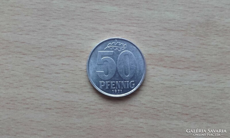 Germany (East Germany, GDR) 50 pfennig 1971 a