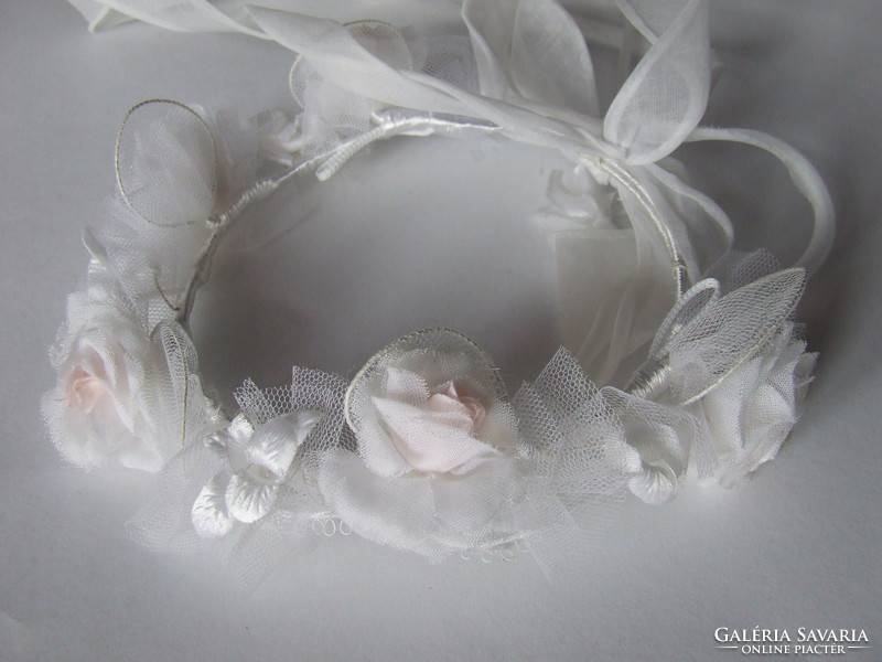 Older Small, Tiny, Mini Bridesmaid Headpiece, Bridal Wreath, Myrtle, Tiara