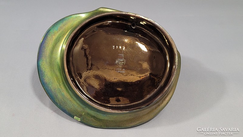 Old Zsolnay eozin serving bowl, center of the table