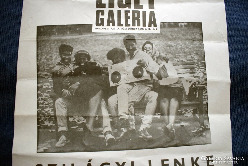 Liget Galéria Szilágyi Lenke Fénykép Kiállítása 1986 január 17. - február 7. plakát reklám 30x41cm