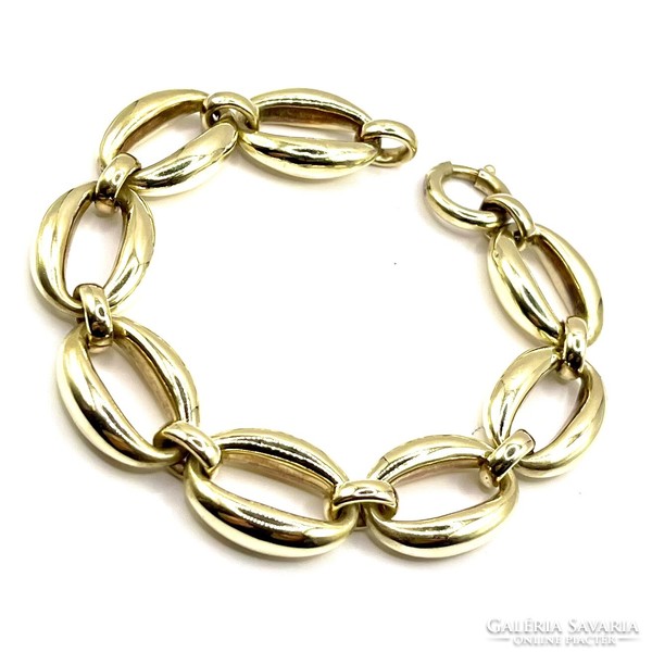 4846. Art deco gold bracelet