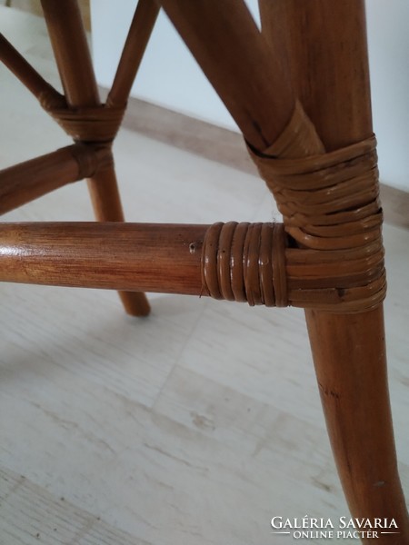 Bambusz,fonott szék - gyarmati hangulatban