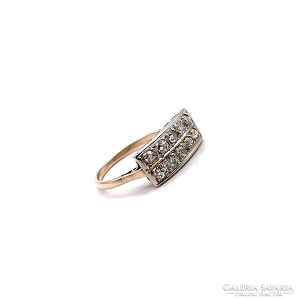 4623. Art deco ring with diamonds