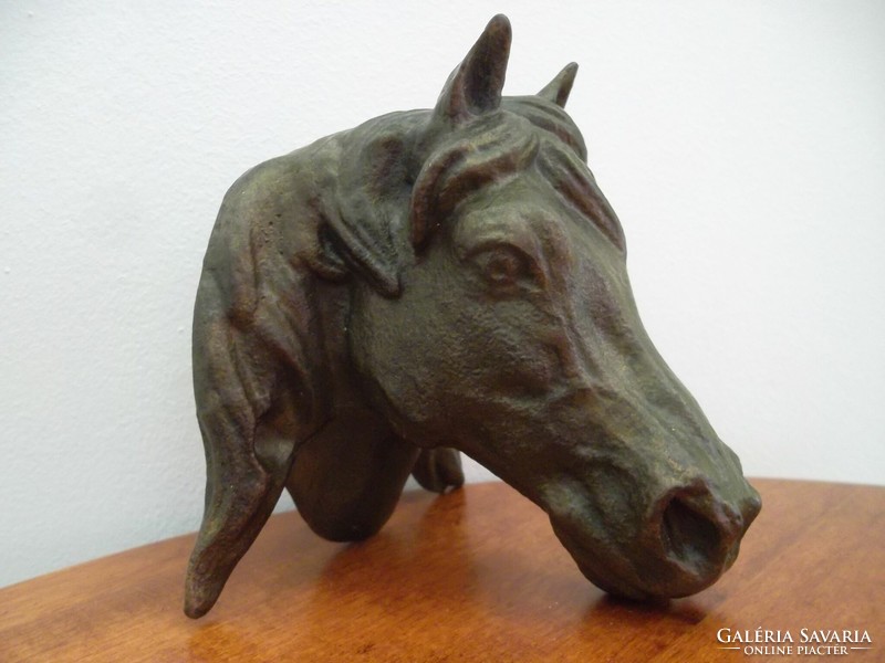 Bronze horse head