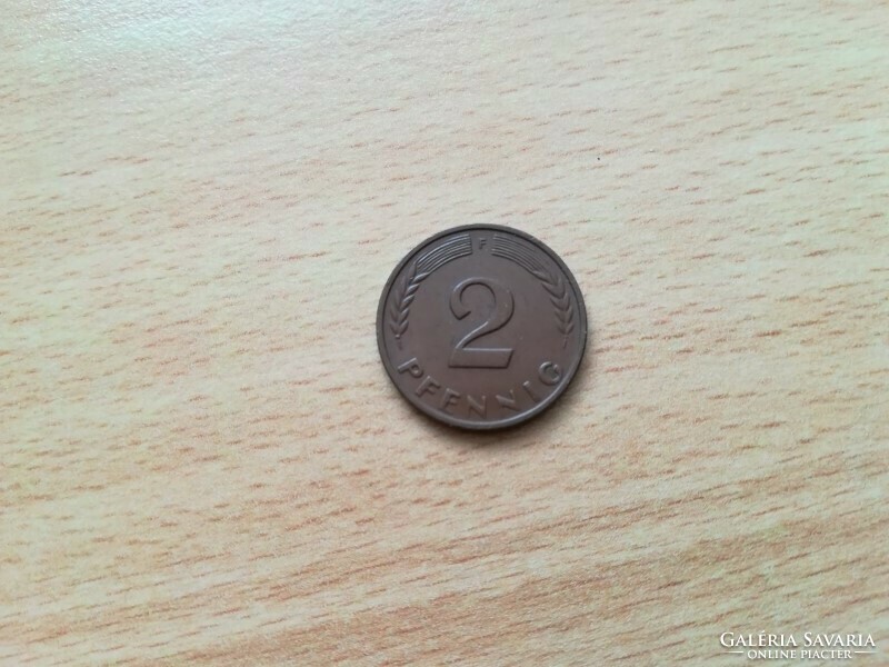 Germany 2 pfennig 1958 f