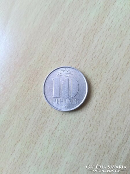 Németország ( Kelet-Németország, NDK) 10 Pfennig 1968 A