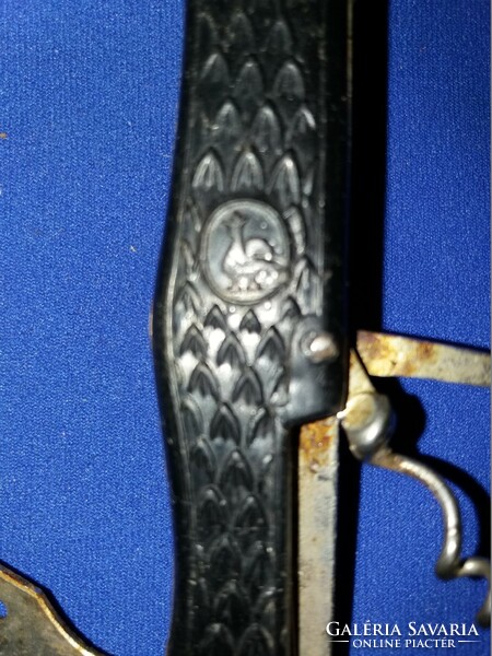 Antique multi-functional French Gallic cocked (Swiss army knife type) survival knife / knife as shown in the pictures