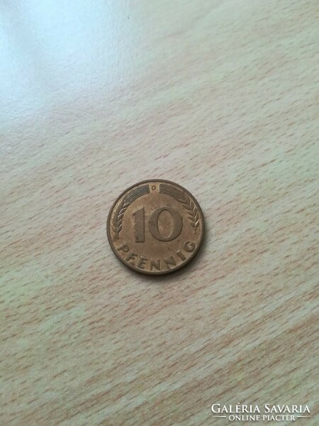 Németország 10 Pfennig 1949 D
