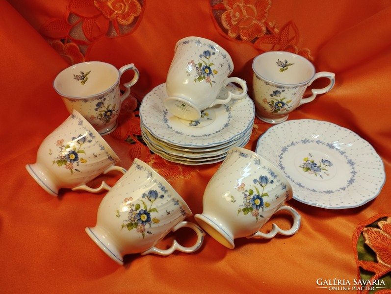 Nikko, minőségi japán porcelán kávés készlet, 12 db.