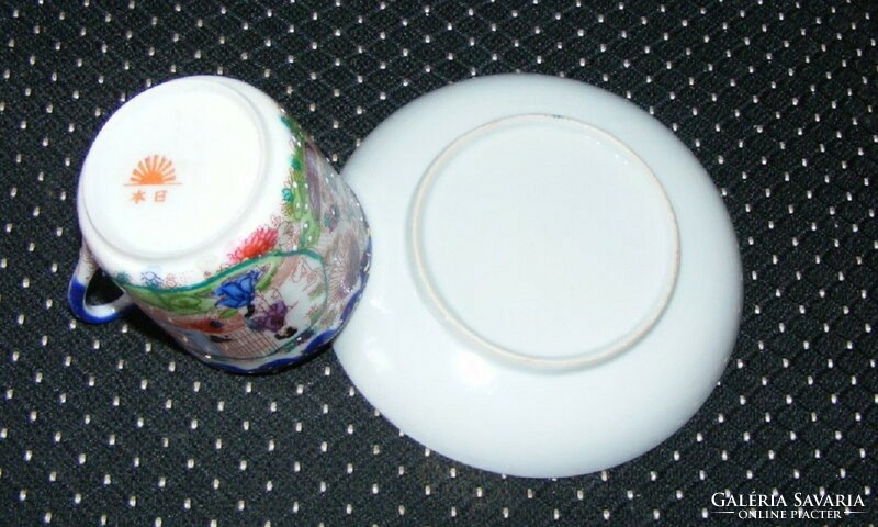 Geisha porcelain cup and saucer