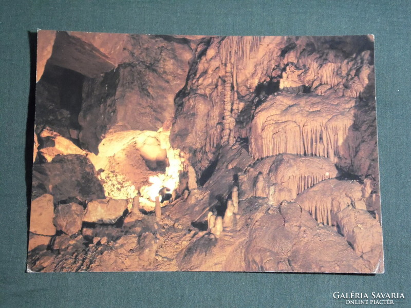Postcard, detail of abaliget stalactite cave