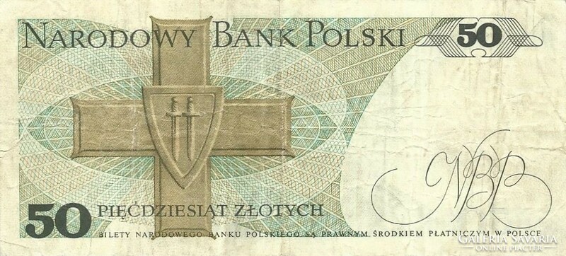 50 zloty zlotych 1975 Lengyelország Ritka