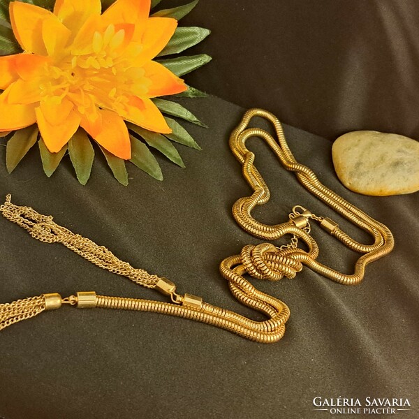 Israeli gold-plated necklaces 90 cm