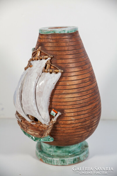 Izsépy ceramic 42 cm, lamp body
