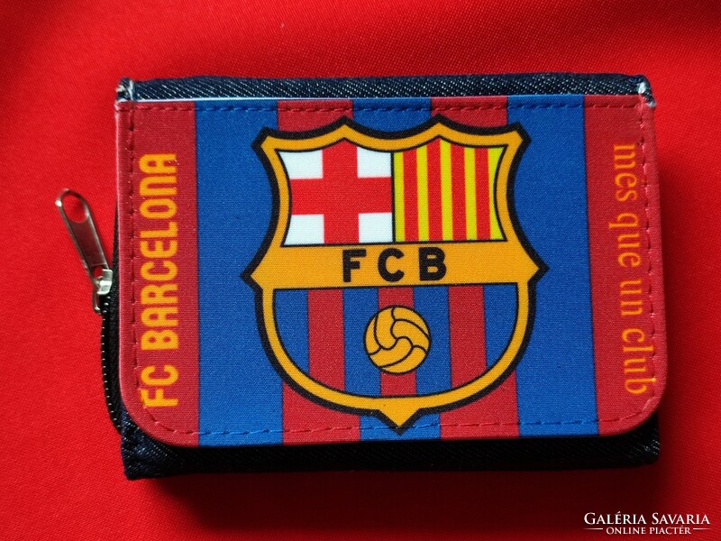 Fc barcelona denim wallet