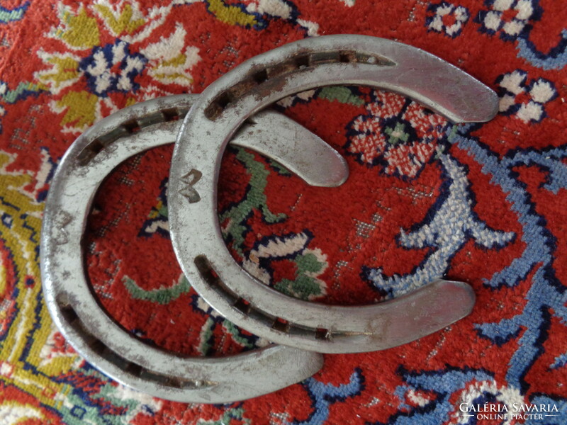 Marked wrought iron luck - horse horseshoe