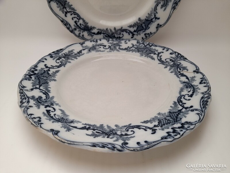 Hüttl tivadar, Cauldon faience flat plates, 2 in one