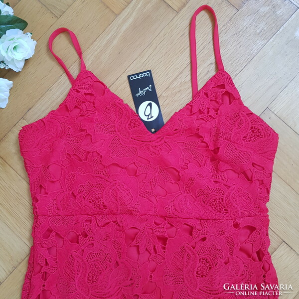New size 38/s red lace dress, casual midi dress, cocktail dress