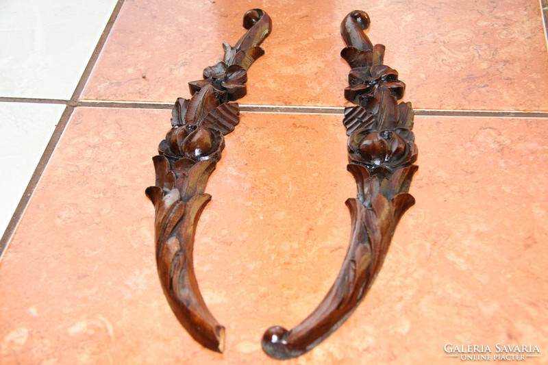 Tin German carving, carving, ornament 2 pcs.