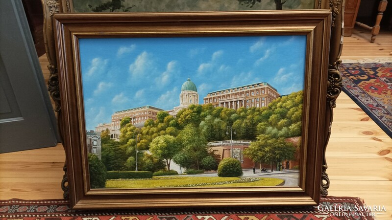 Painting - view of Buda castle