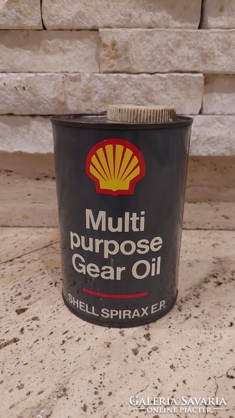 Shell multi purpose old tin box