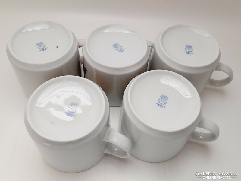 Alföldi house factory mugs with fruit patterns, 5 in one