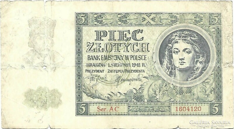 5 zloty 1941 Lengyelország