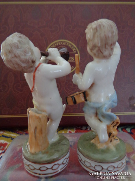 Antique musical porcelain figurines