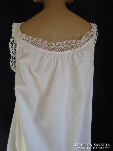 Handmade vert lace antique turn-of-the-century dress, nightgown.