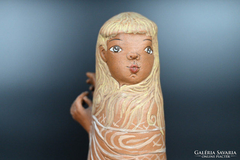 Margit Kovács ceramic, mermaid