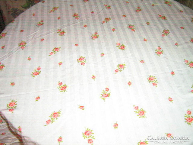 Beautiful vintage rose patterned damask tablecloth