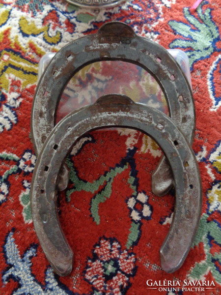 Marked wrought iron luck - horse horseshoe