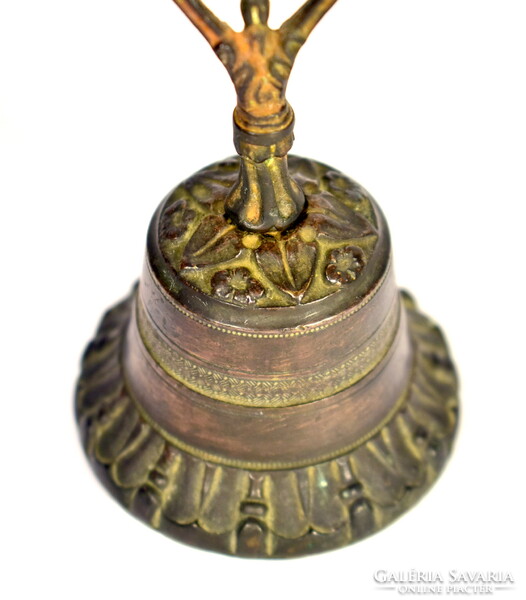 XIX. No. Antique bronze and iron bell
