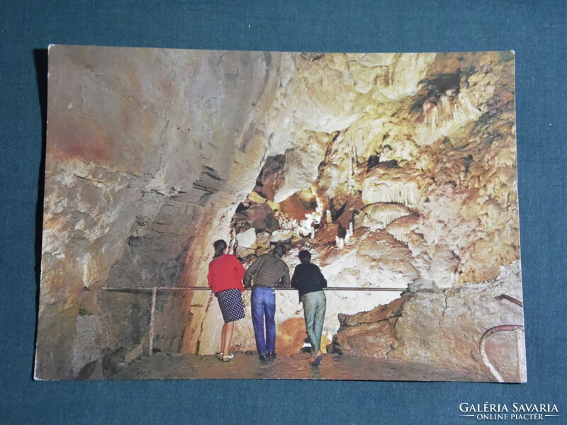 Postcard, detail of abaliget stalactite cave