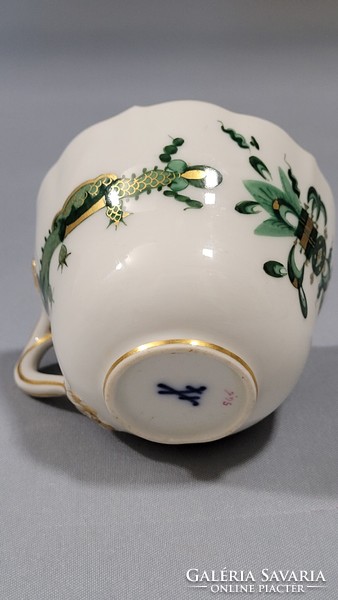 Meissen porcelán mokkás, kávés csésze