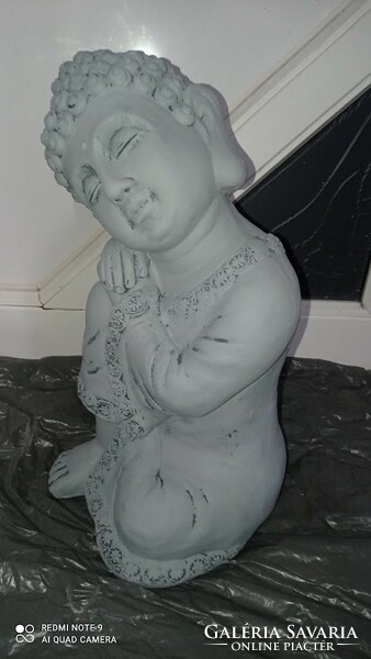 Large (about 50 cm) Buddha statue, gray figure