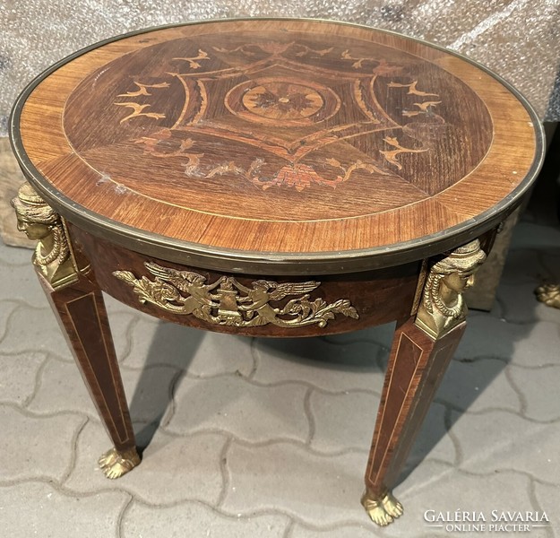 Beautiful marquetry empire table