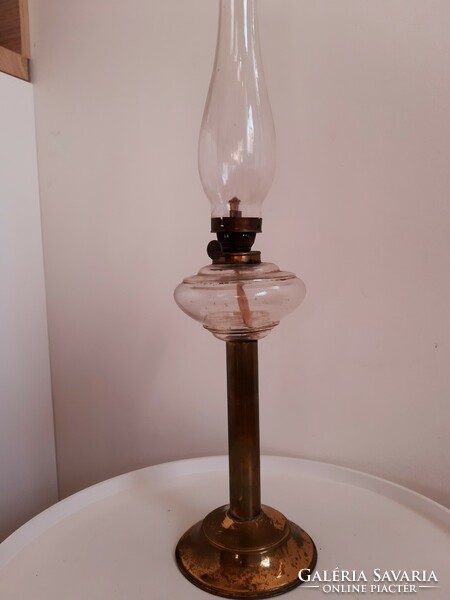 Antique art deco oil lamp