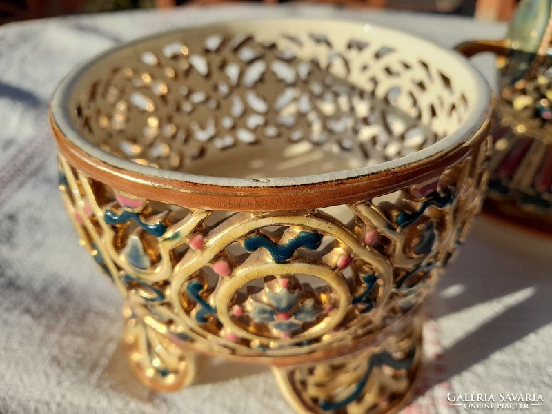 Zsolnay wanda series decorative ceramics, 1880s